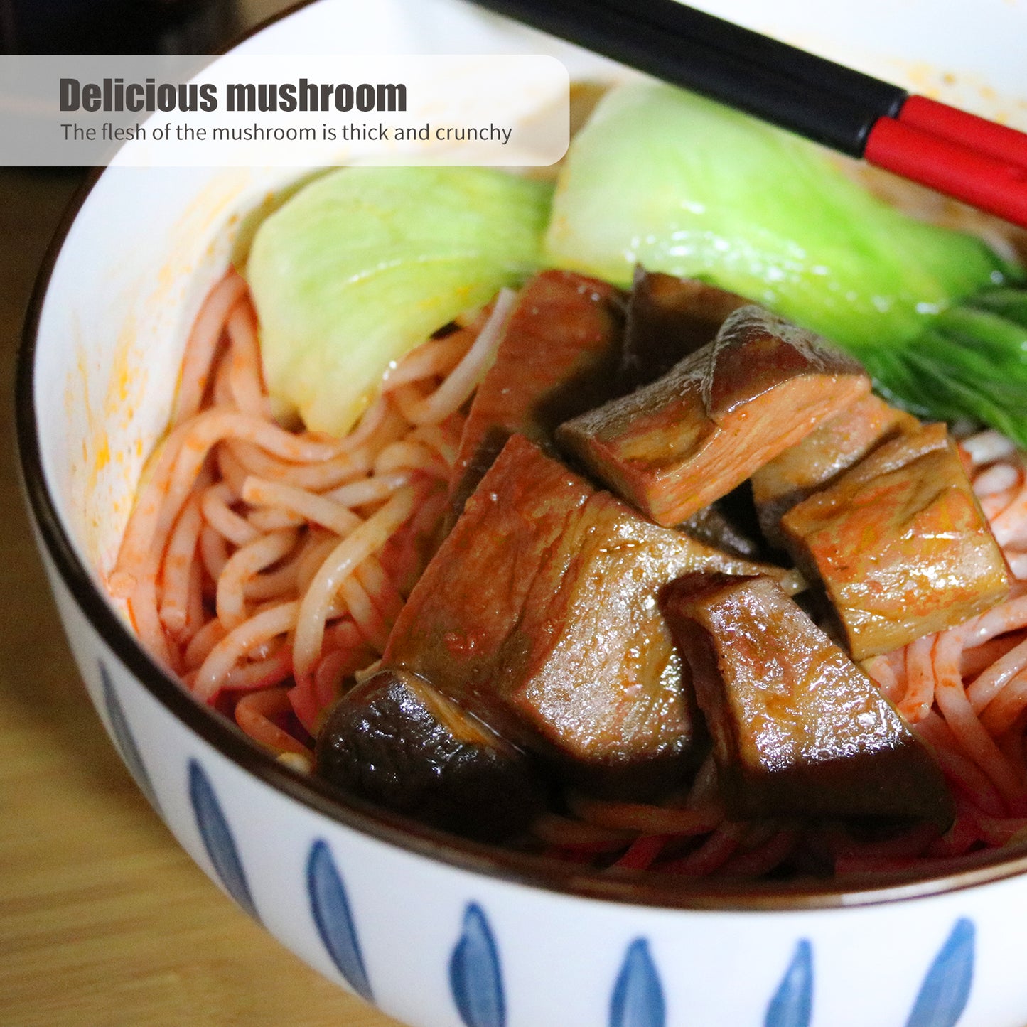 Vegan Tomato Mushroom Mixed Instant Rice Noodles 01