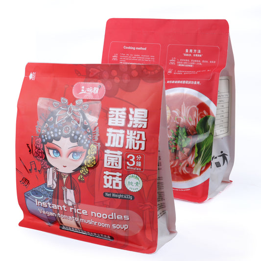 Vegan Tomato Mushroom Soup Instant Rice Noodles main01